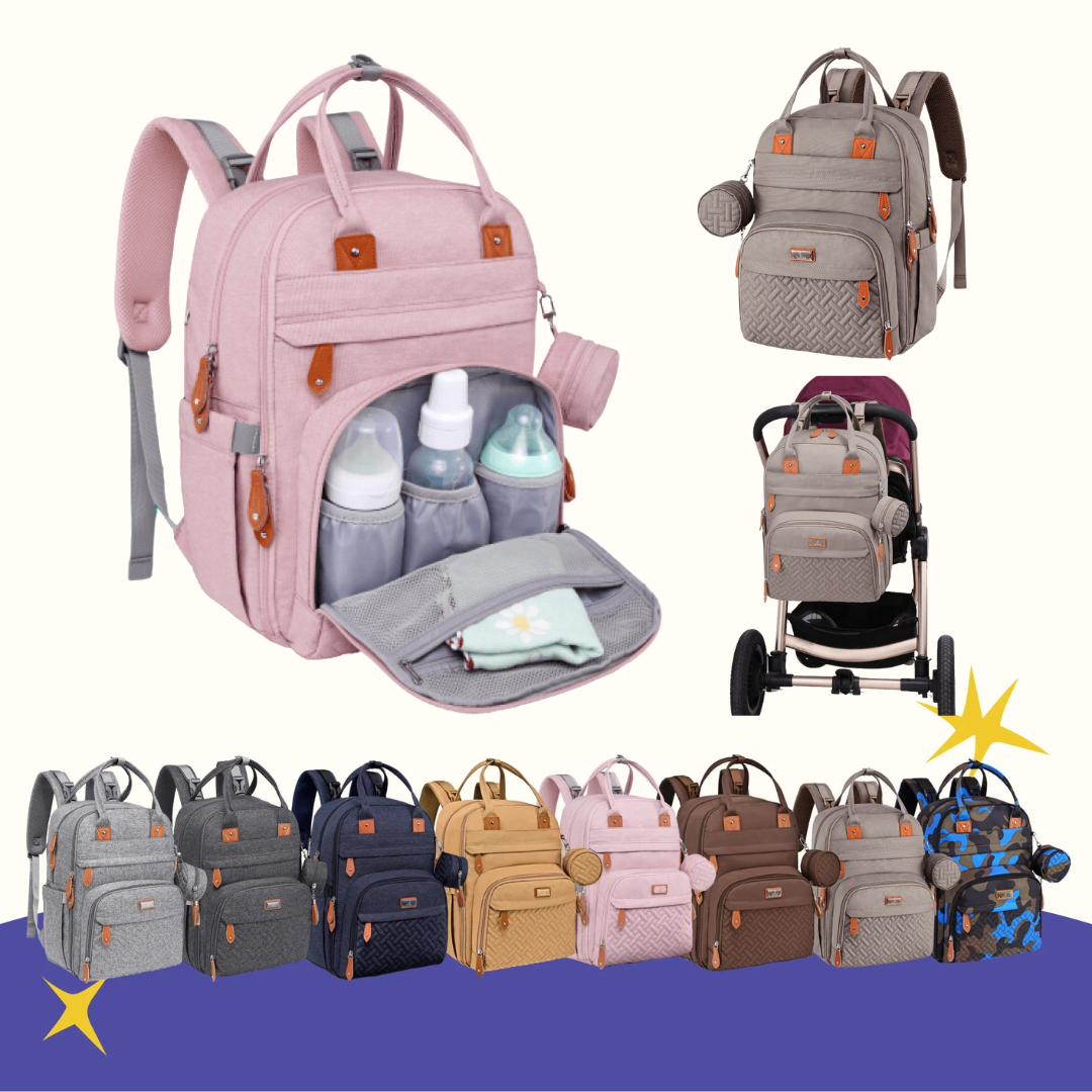 Diaper backpack with changing pad best sale