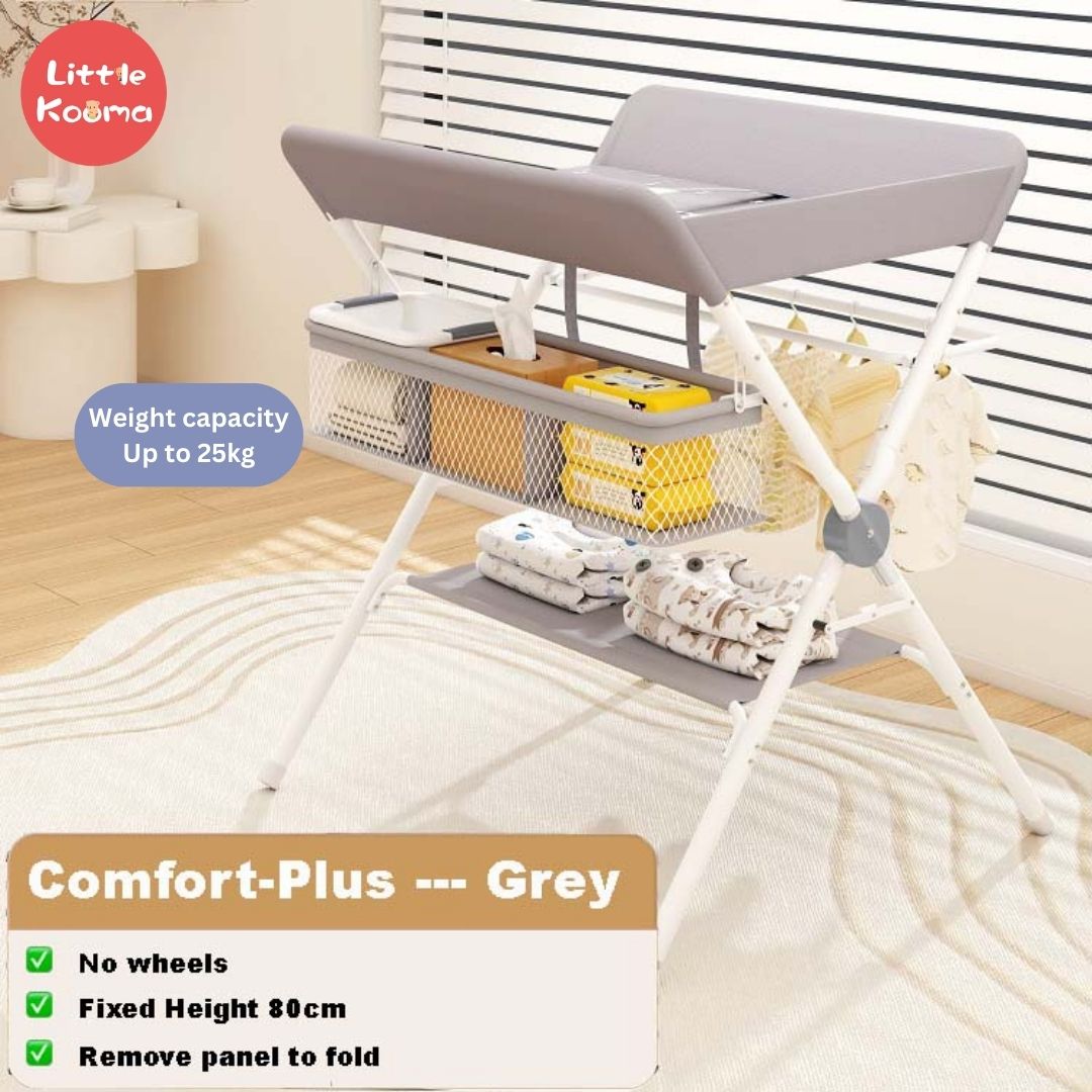 Mobile Foldable Multi-functional Baby Diaper Changing Station Table Adjustable Height