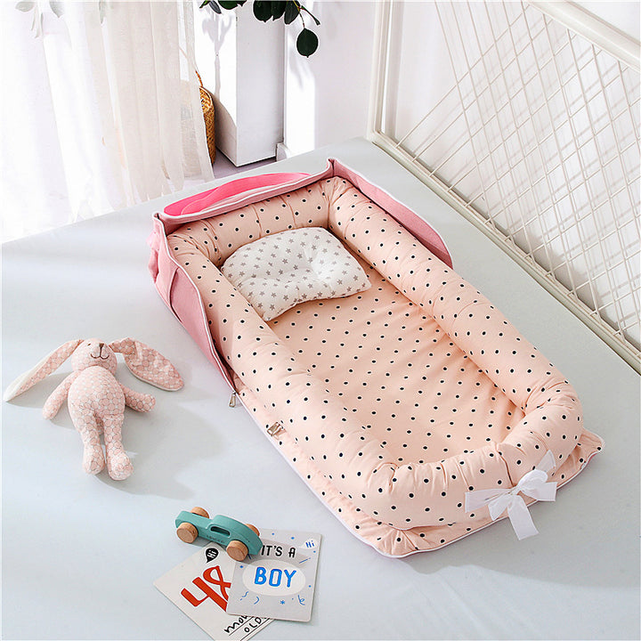 Baby Portable Foldable Cot Travel Bed Newborn Safety Bed Sleep By Your Side Baby Nest Lounger