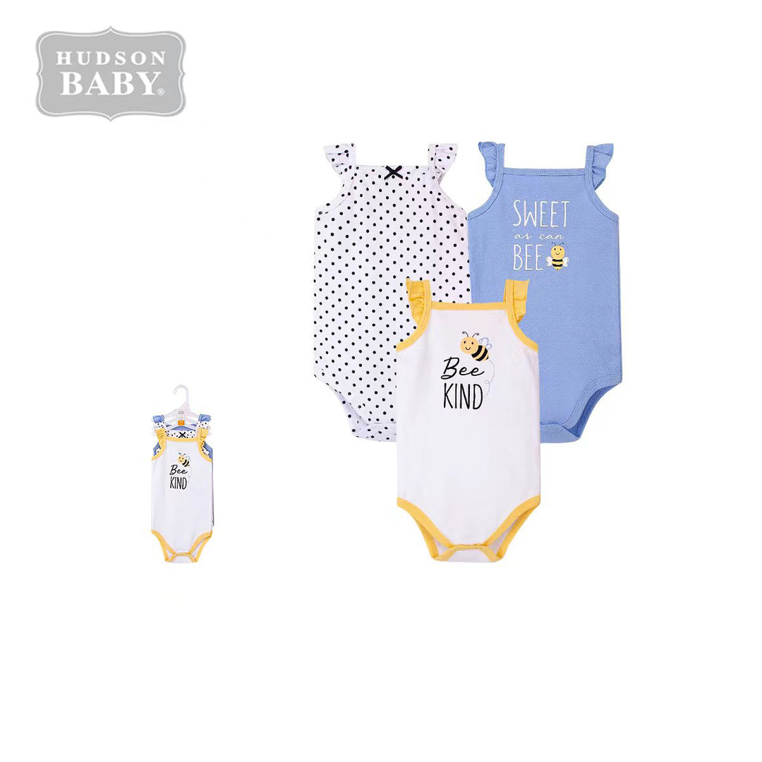 Hudson Baby Bodysuits 3 Piece Pack 12874CH - Little Kooma