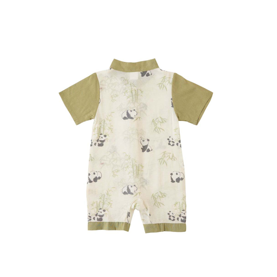 Panda Eat Bamboos Baby Boy Cheongsam Romper 0841