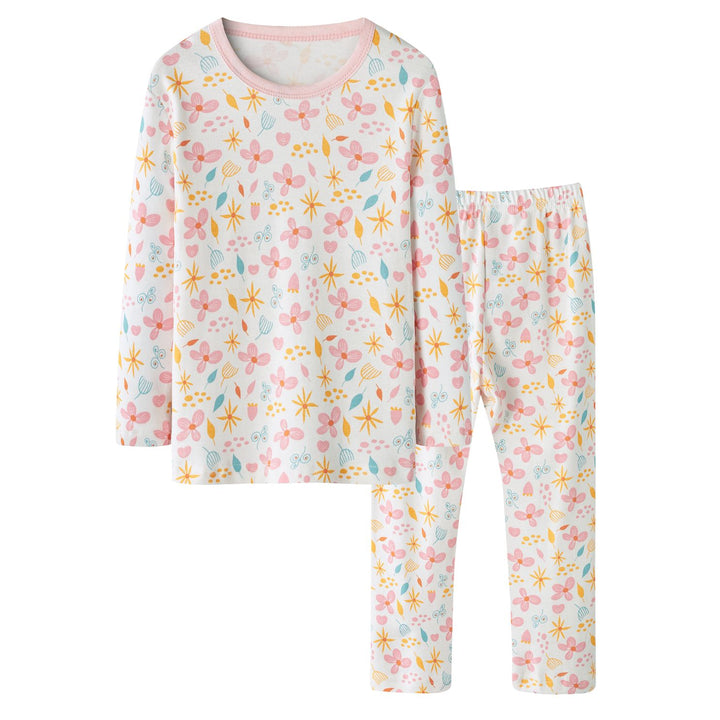 Baby Kids Pajamas Floral Top n Pants Set