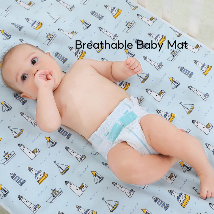 Baby Breathable Cotton Waterproof Crib Mattress Cover Pad Diaper Changing Mat