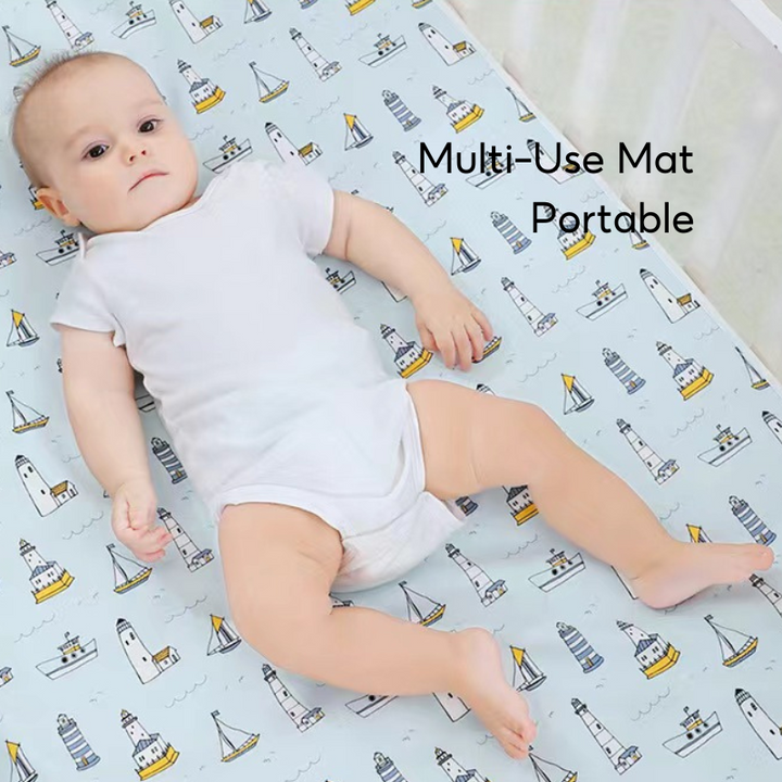 Baby Breathable Cotton Waterproof Crib Mattress Cover Pad Diaper Changing Mat