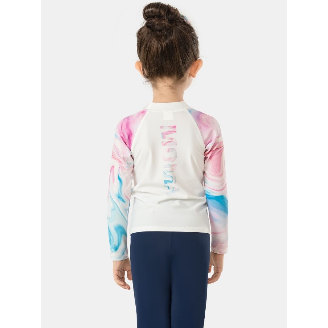 Baby Kids Girl Long Sleeve Long Pants Tie-dye Swimming Suit Set 907459 - Little Kooma