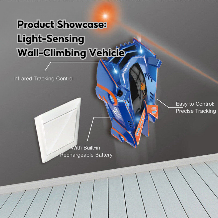 Light-Sensing Tracing Wall-Climbing Car 3 Years +