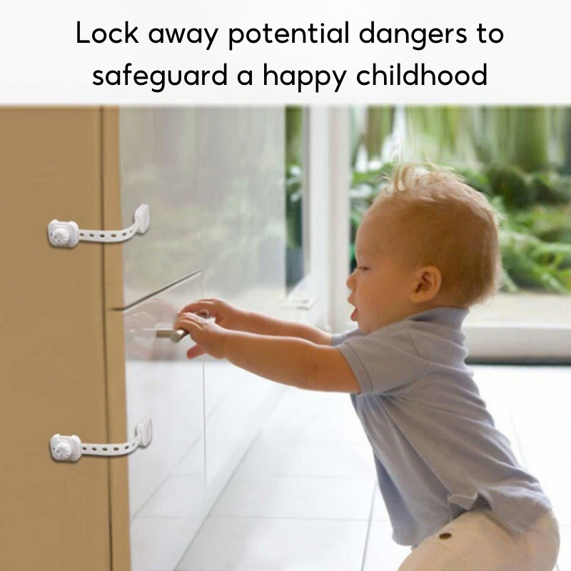 Baby Toddler Multi-Purpose Latch Fridge Drawer Caninet Safety Lock