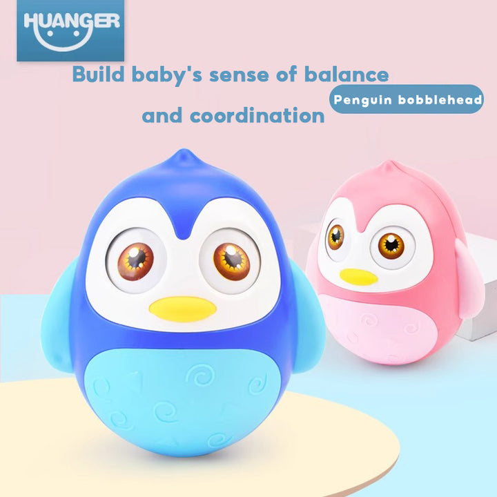 Huanger Penguin Tumbler Roly-poly Toy Baby Children Gift Early Education Toys - Little Kooma