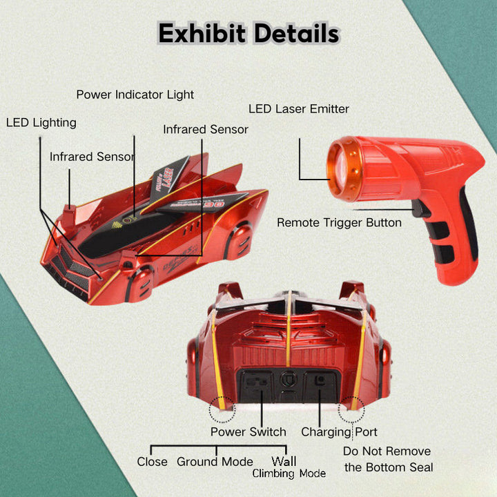 Light-Sensing Tracing Wall-Climbing Car 3 Years +