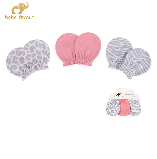 Baby 3 Pairs Scratch Mitten Set MP73608 - Little Kooma