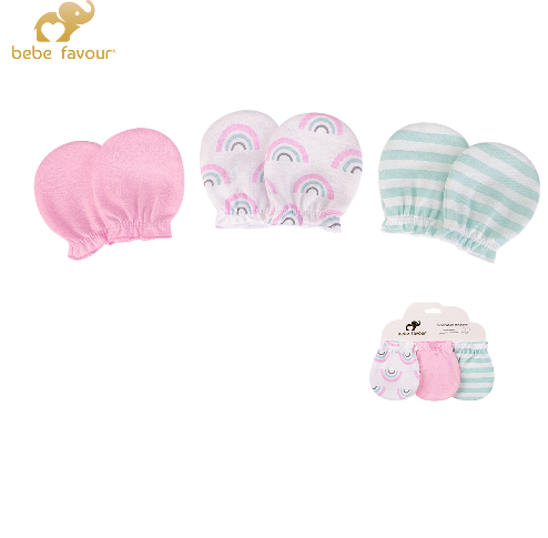 Baby 3 Pairs Scratch Mitten Set MP73610 - Little Kooma