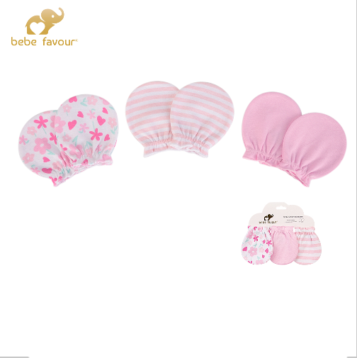 Baby 3 Pairs Scratch Mitten Set MP73611 - Little Kooma