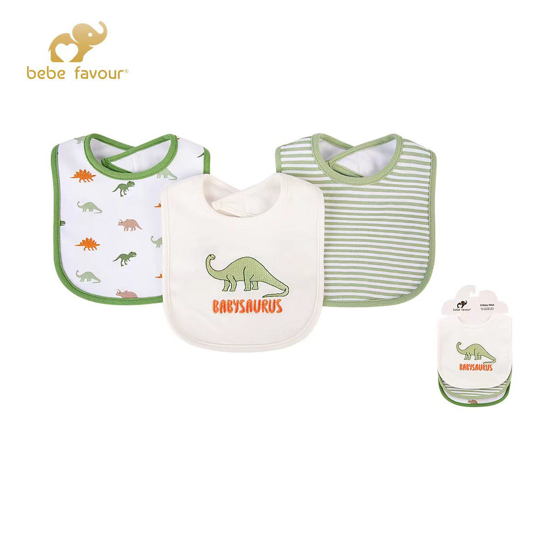 Baby 3 Pcs Interlock Bibs Set BP41433 - Little Kooma