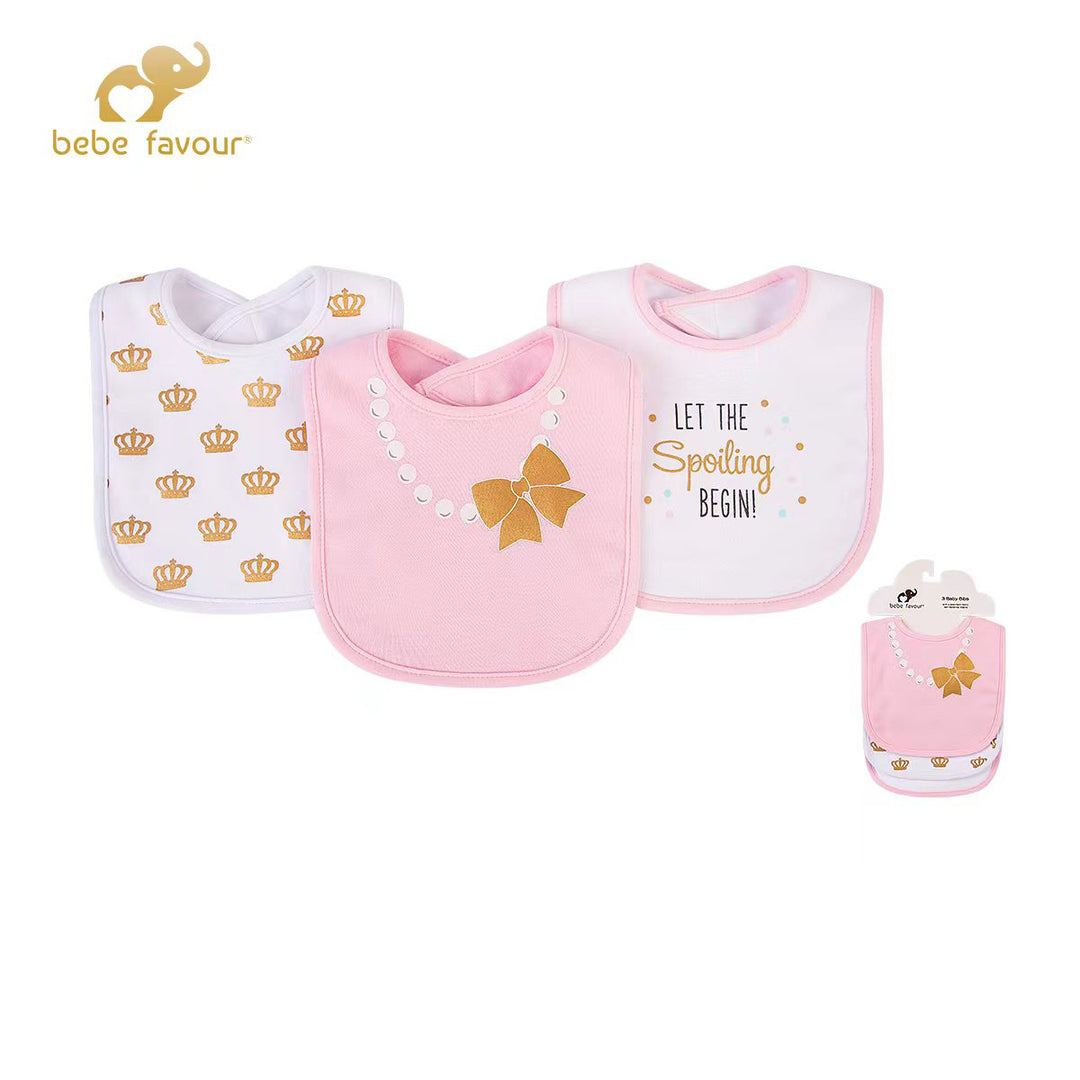 Baby 3 Pcs Interlock Bibs Set BP41436 - Little Kooma