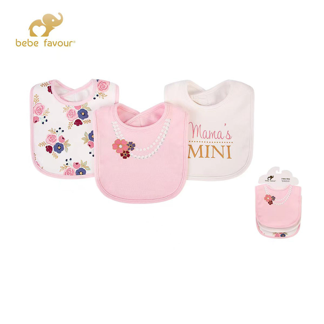 Baby 3 Pcs Interlock Bibs Set BP41438 - Little Kooma