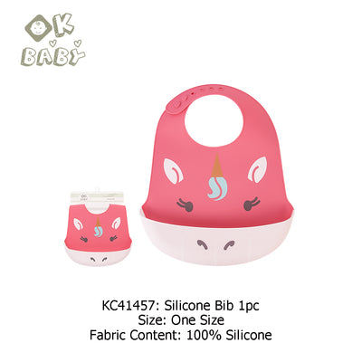 Baby Silicone Bib Unicorn KC41457 - Little Kooma