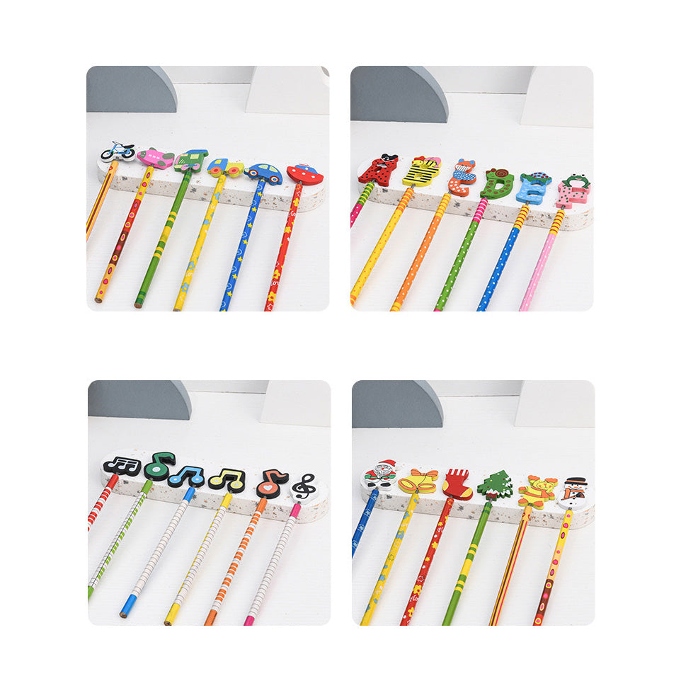 Kids Cartoon Pencil Clearance Sale Christmas Gift 3 Years +