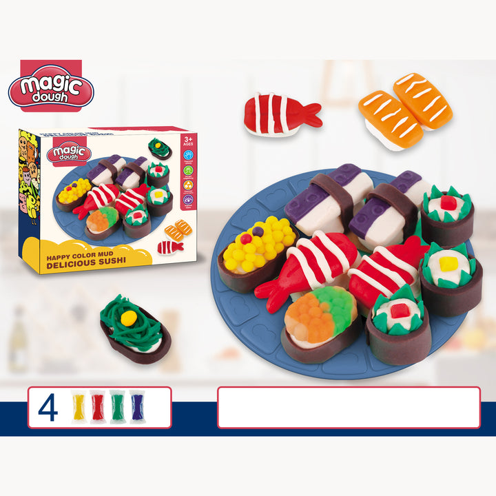 Kids Magic Dough Play Modeling Dough Set Sushi - Little Kooma