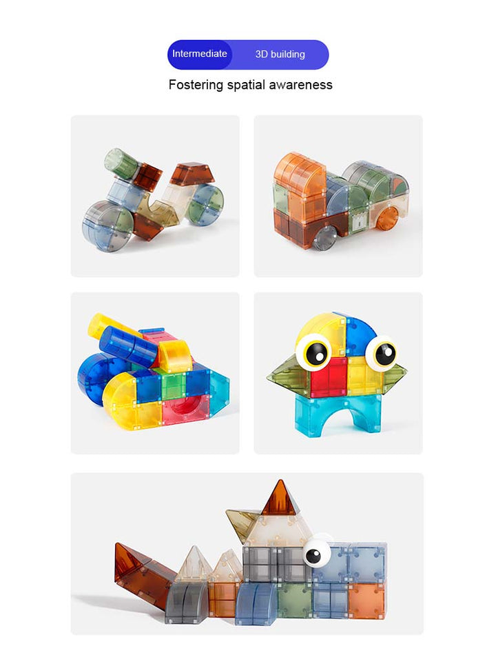 Baby & Kids 3D Magnetic Thinking Building Blocks Set Early Educational Toy 3 Years +