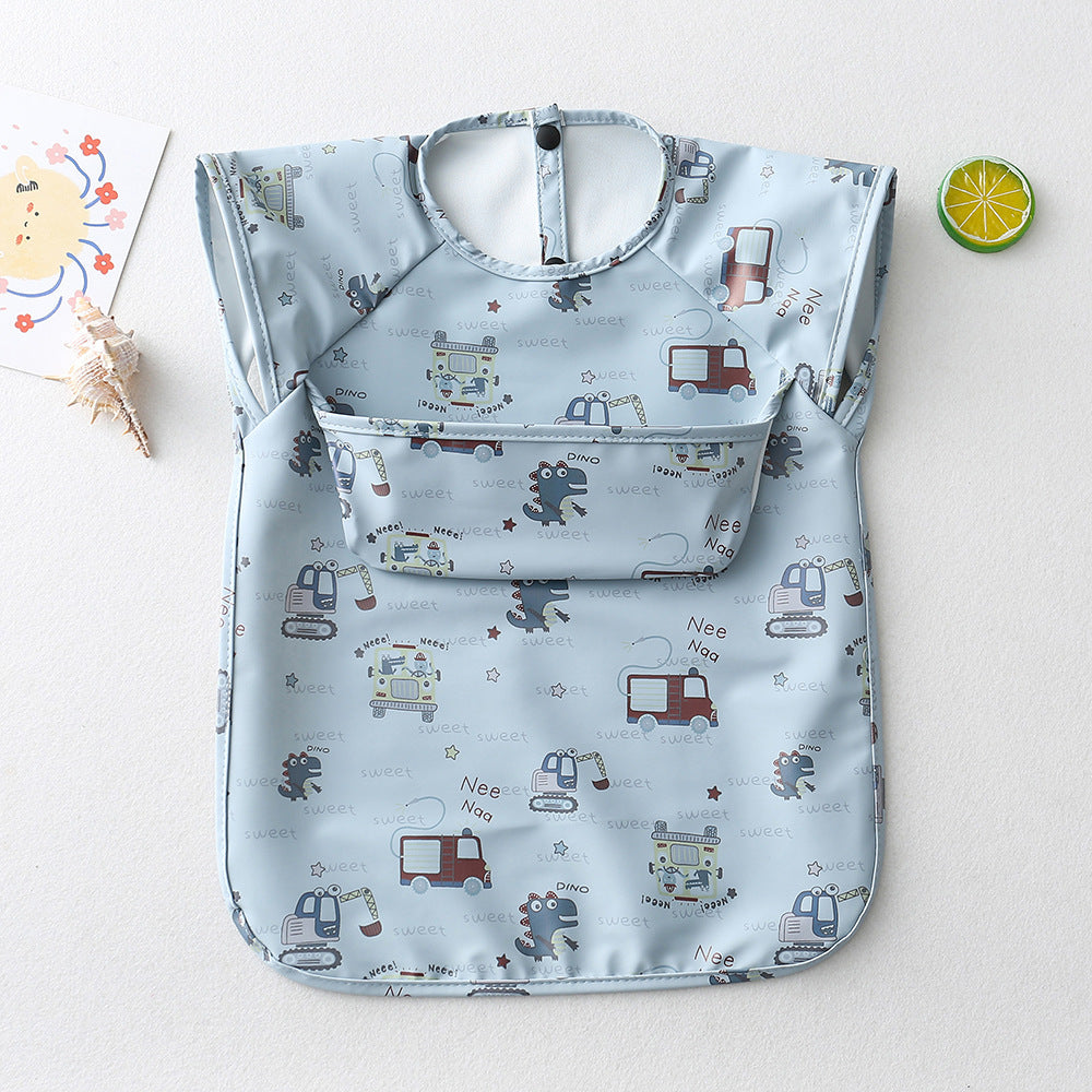 Baby Sleeveless Smock Waterproof PU Coverall