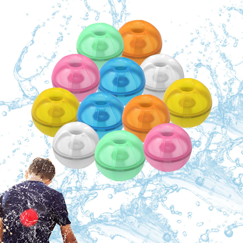 Baby Toddler Kids Water Play Reusable Magnetic Self-sealing Donut Water Balls Easy Quick Fill Splash Water Balls