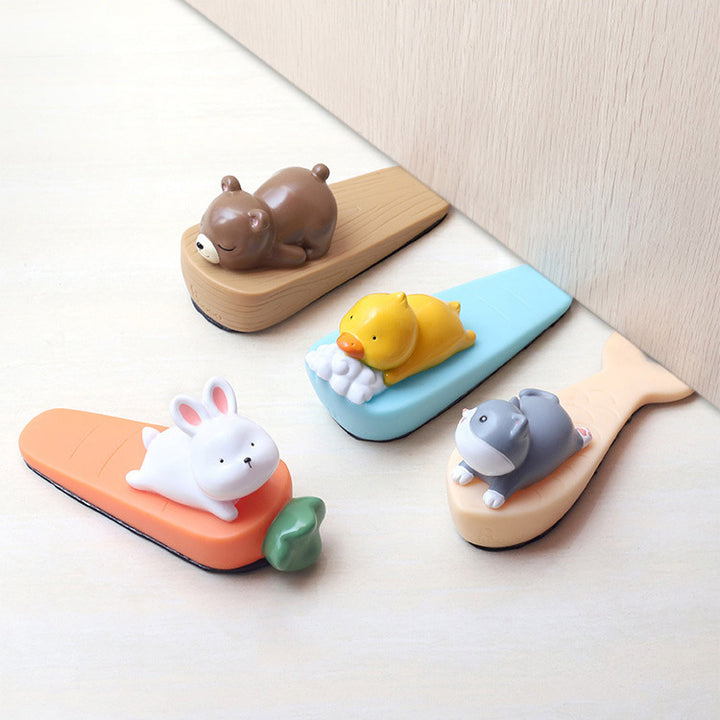 Baby Kids Childproof Non-slip Soft Rubber Epoxy Anti-pinch Door Stopper - Little Kooma