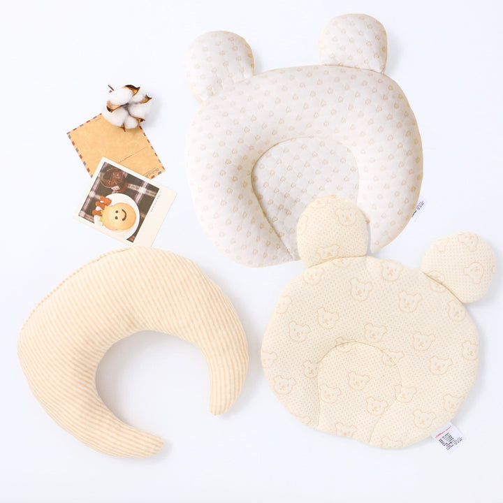 Baby Bear Pillow Set 2 Pillow Cases 1 Latex Pillow Insert Filler - Little Kooma