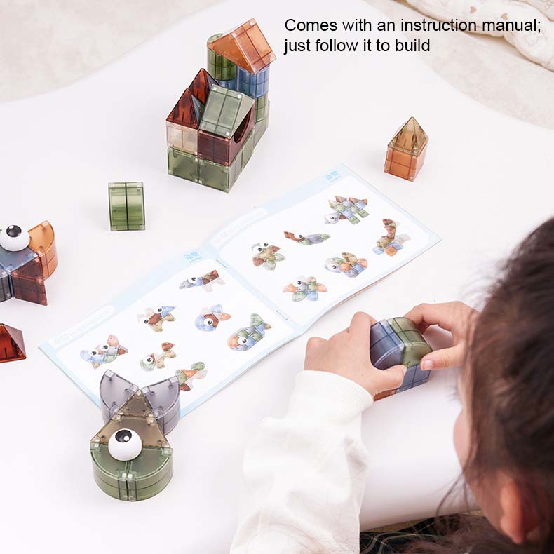 Baby & Kids 3D Magnetic Thinking Building Blocks Set Early Educational Toy 3 Years +