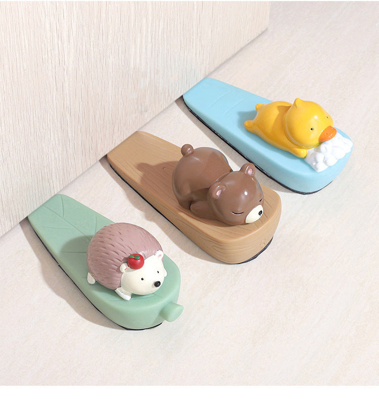 Baby Kids Childproof Non-slip Soft Rubber Epoxy Anti-pinch Door Stopper - Little Kooma