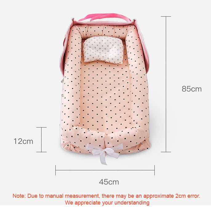 Baby Portable Foldable Cot Travel Bed Newborn Safety Bed Sleep By Your Side Baby Nest Lounger