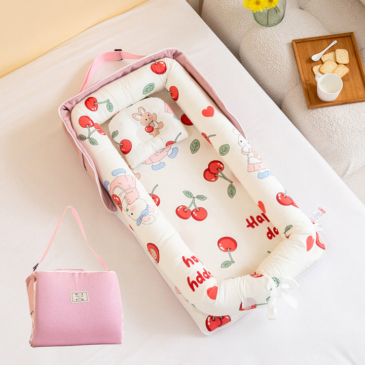 Baby Portable Foldable Cot Travel Bed Newborn Safety Bed Sleep By Your Side Baby Nest Lounger