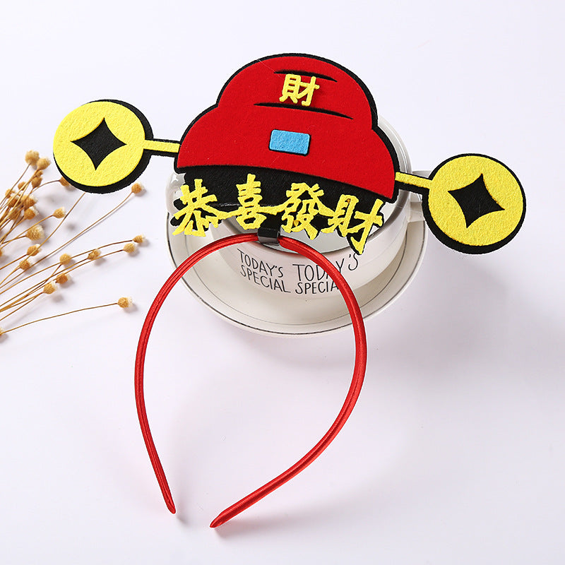 Chinese New Year CNY Red Kids Hair Accessories Headband