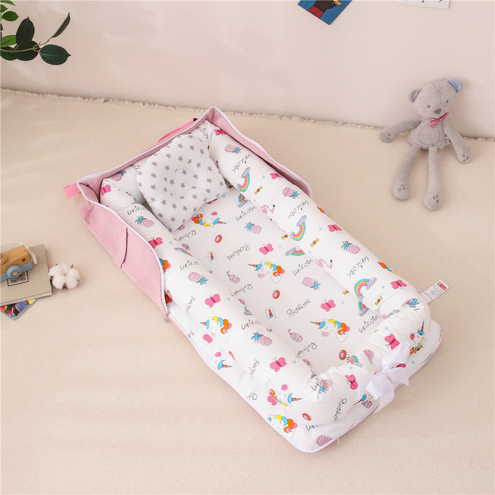 Baby Portable Foldable Cot Travel Bed Newborn Safety Bed Sleep By Your Side Baby Nest Lounger