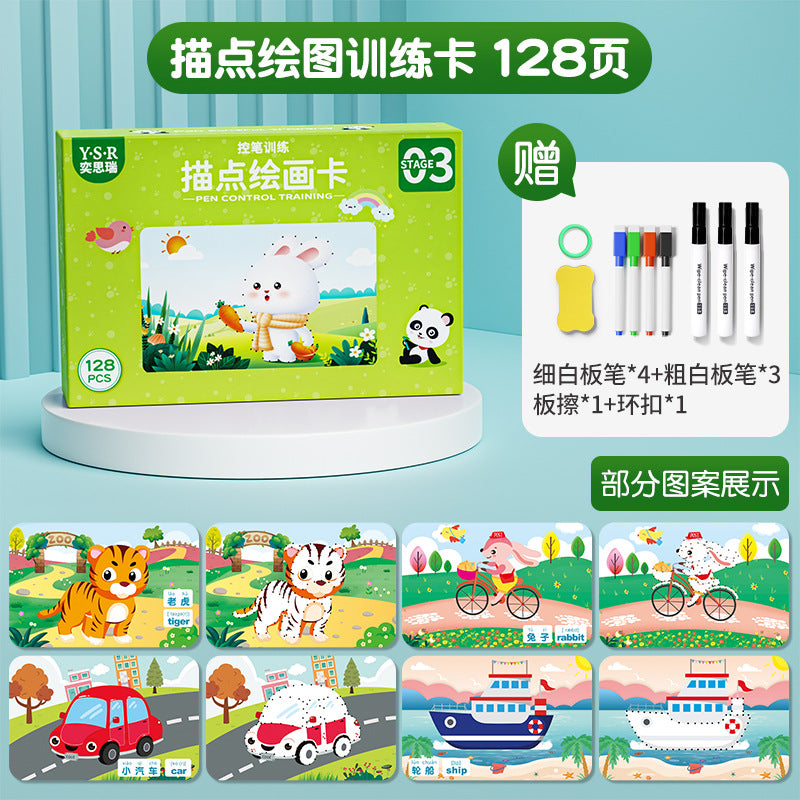 White Board Kids Drawing Writing Painting Board n Pens Toys Clearance Sale 3 Years + - Little Kooma