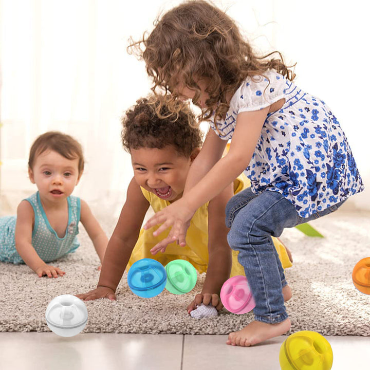 Baby Toddler Kids Water Play Reusable Magnetic Self-sealing Donut Water Balls Easy Quick Fill Splash Water Balls