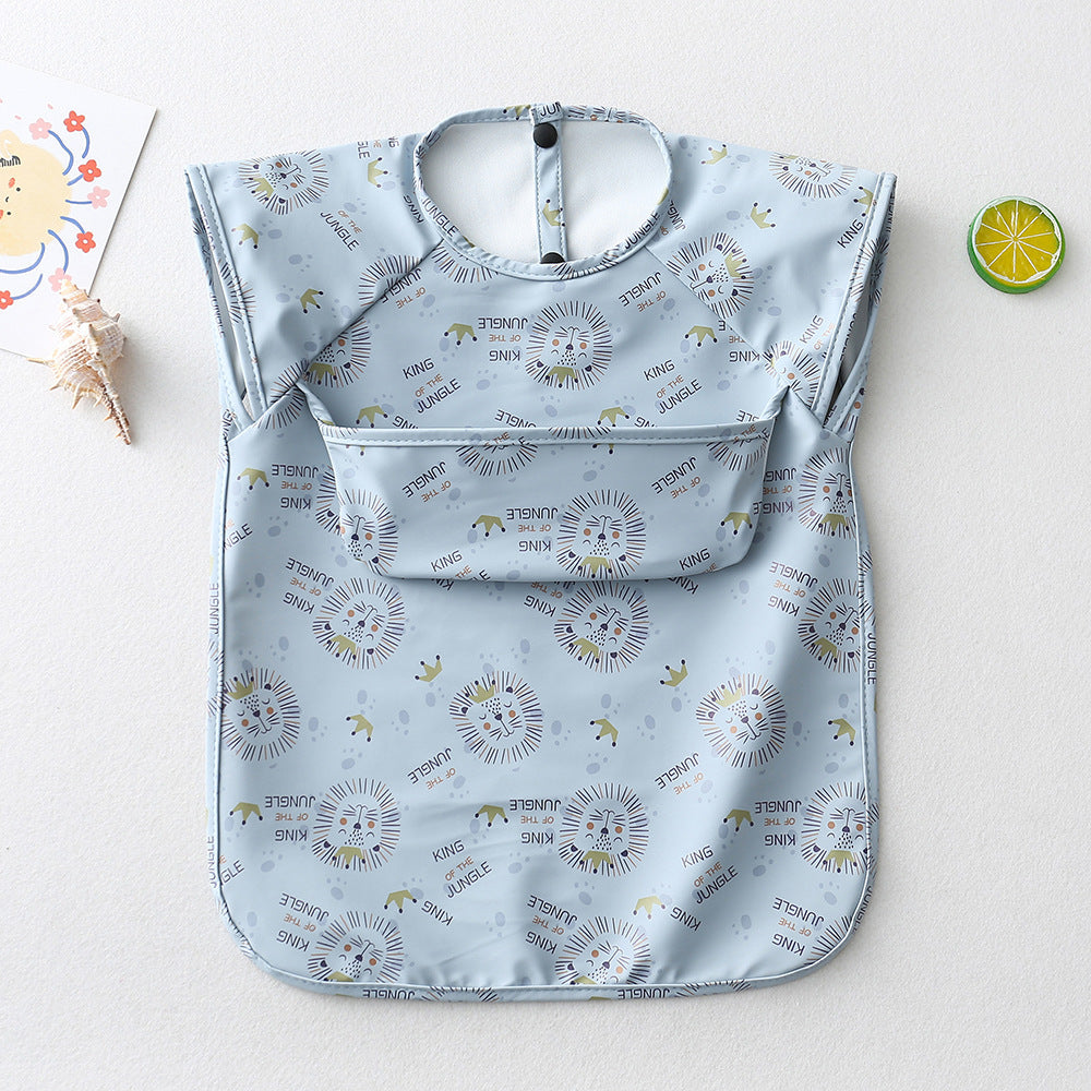 Baby Sleeveless Smock Waterproof PU Coverall