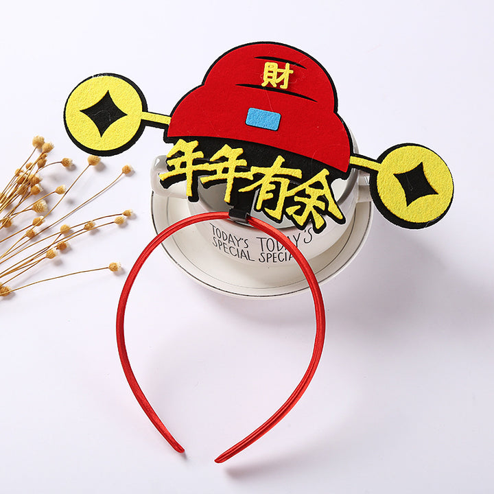 Chinese New Year CNY Red Kids Hair Accessories Headband