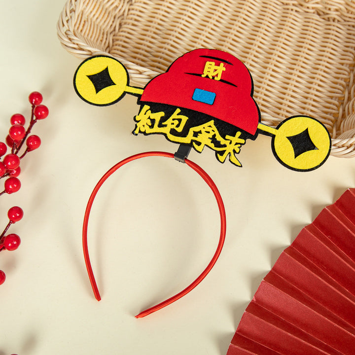 Chinese New Year CNY Red Kids Hair Accessories Headband