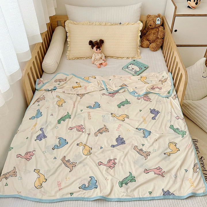 Baby Kids Cool Touch Knitted Summer Quilt Air-conditioned Room Blanket