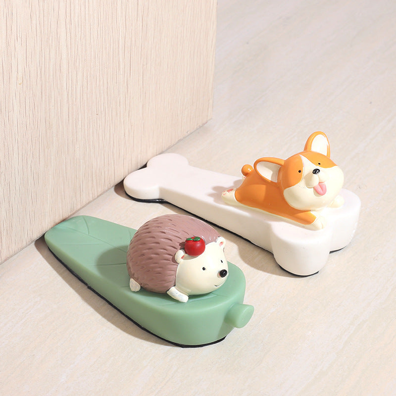 Baby Kids Childproof Non-slip Soft Rubber Epoxy Anti-pinch Door Stopper - Little Kooma