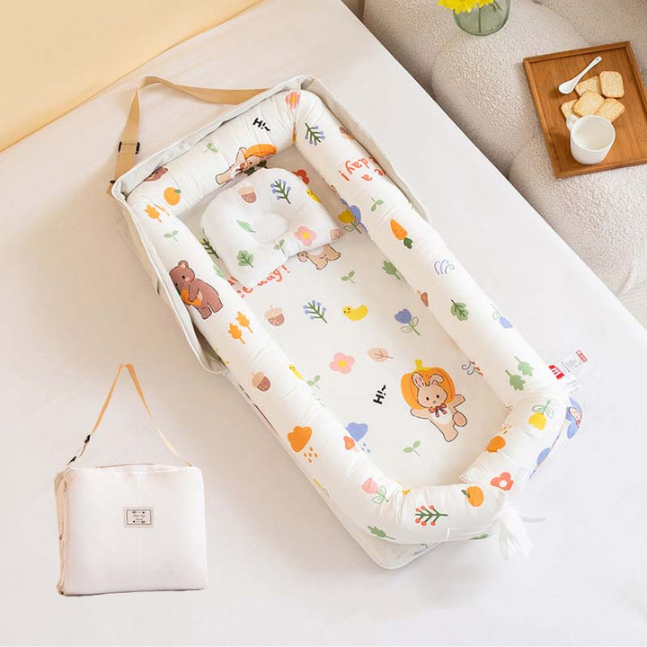 Baby Portable Foldable Cot Travel Bed Newborn Safety Bed Sleep By Your Side Baby Nest Lounger