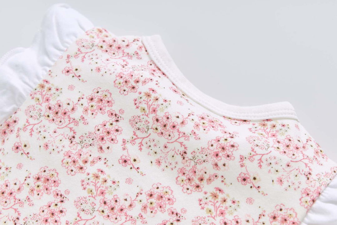 Baby Girl Pink Floral Romper