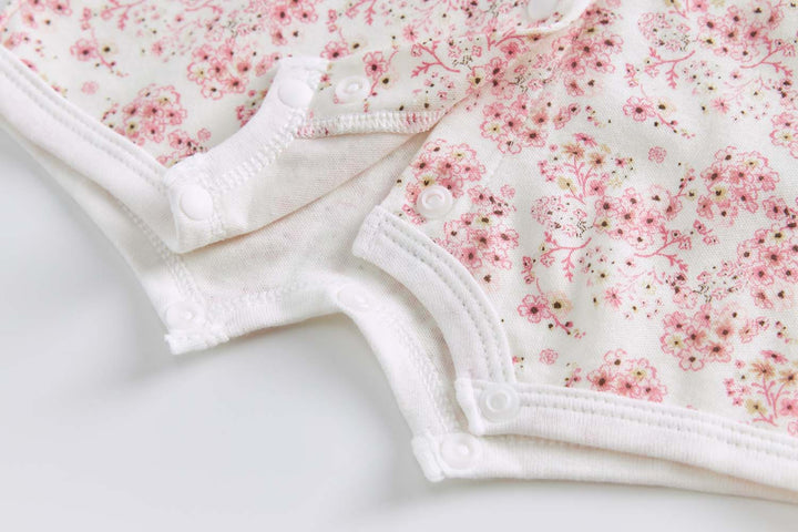 Baby Girl Pink Floral Romper