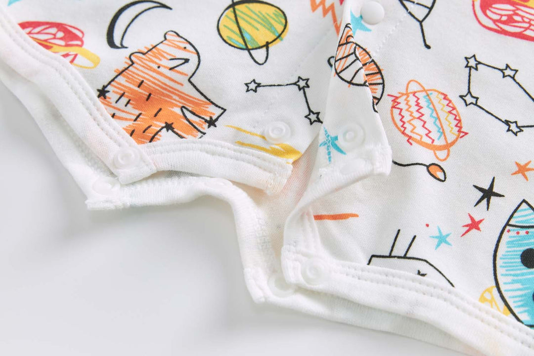 Baby Boy Space Rocket Lion Romper