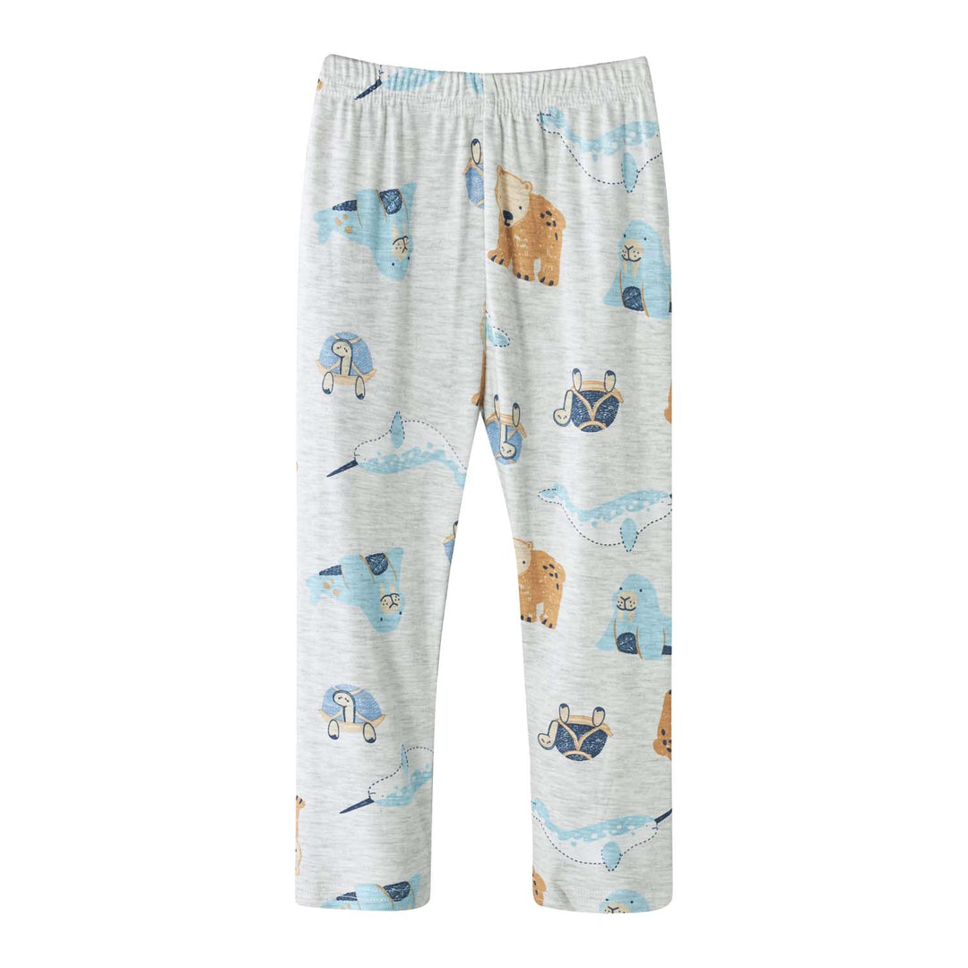 Baby Kids Pajamas Sea Animals Top n Pants Set