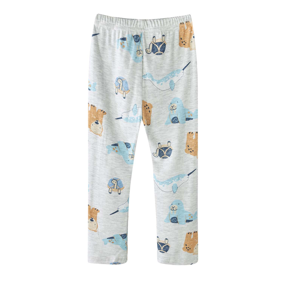 Baby Kids Pajamas Sea Animals Top n Pants Set