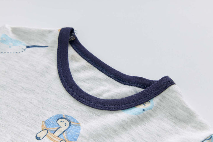 Baby Kids Pajamas Sea Animals Top n Pants Set