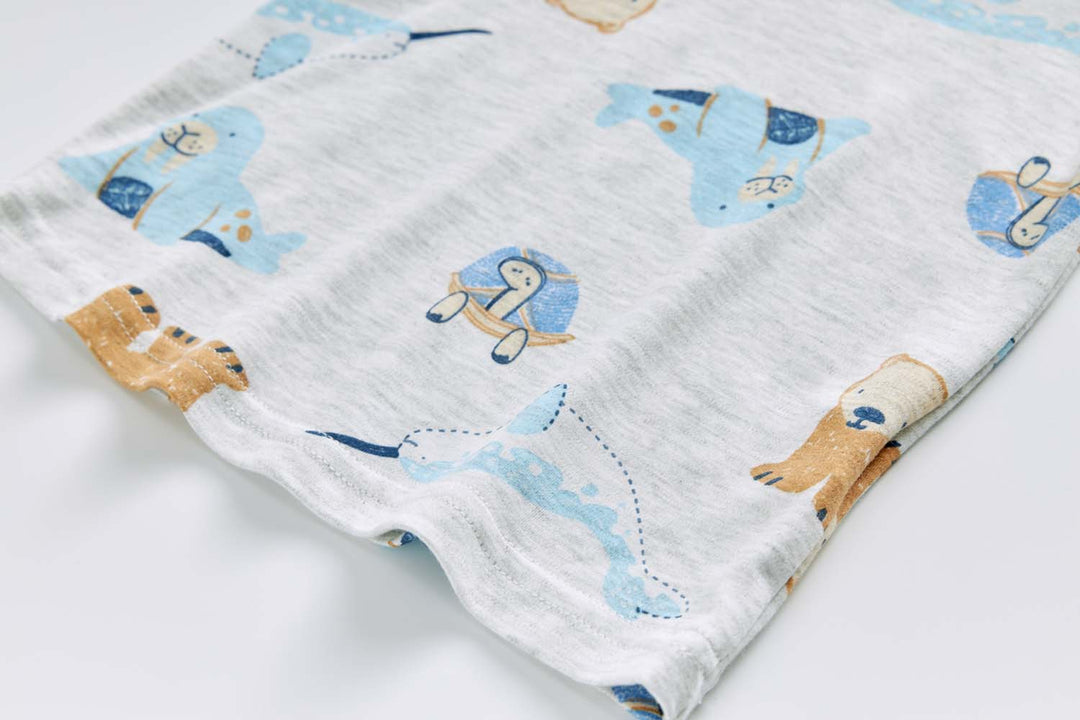 Baby Kids Pajamas Sea Animals Top n Pants Set