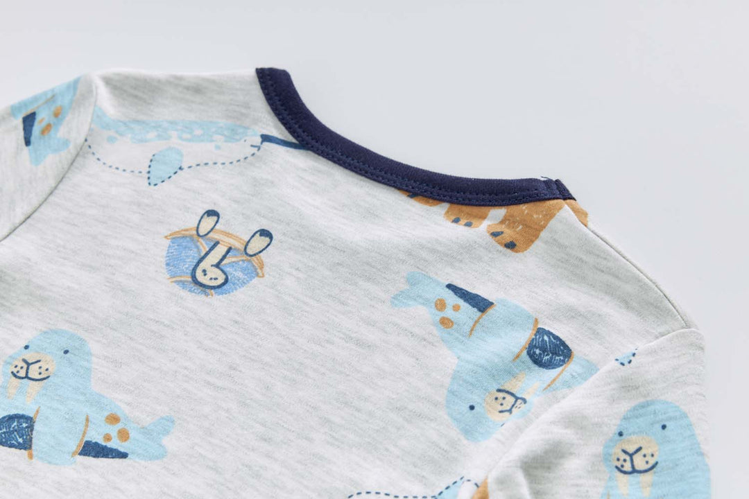 Baby Kids Pajamas Sea Animals Top n Pants Set