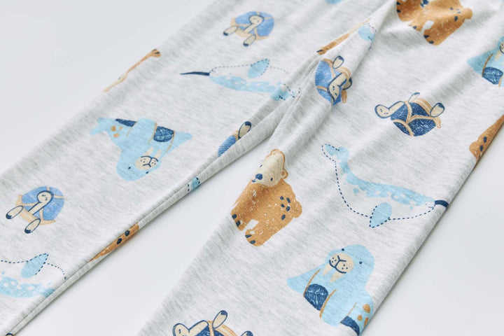 Baby Kids Pajamas Sea Animals Top n Pants Set